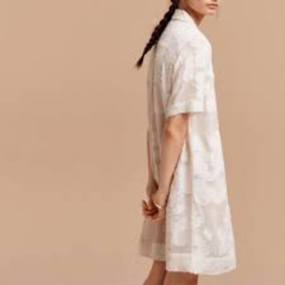 Aritzia Wilfred Hemistiche Dress in White (Size S) - Picture 2 of 11